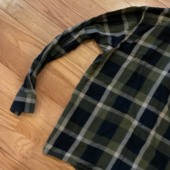 Volcom Olive, Black & Tan Plaid Button-Down Shirt - Picture 8 of 10